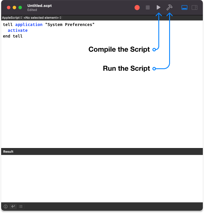How to use the Script Editor app